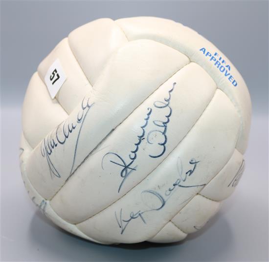 1989 Hillsborough Stadium Football final football signed by the Liverpool team